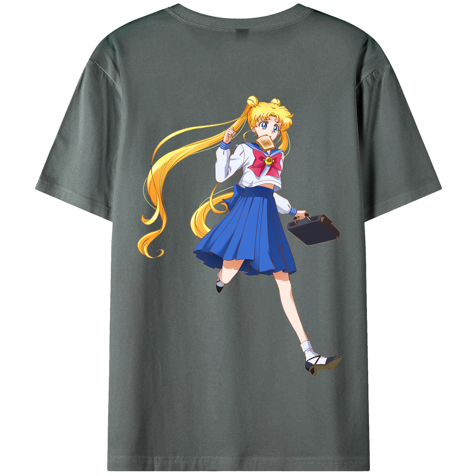 （画像用） 美少女戦士セーラームーン 愛野 美奈子 あいの みなこ Sailor Moon Aino Minako 綿100％半袖Tシャツ（背面プリント）